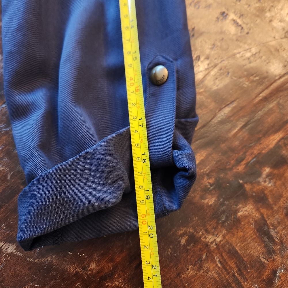 Joules Cassidy Jacket Size 12 Navy Blue Utility Brass Lightweight Shacket - Picture 13 of 16